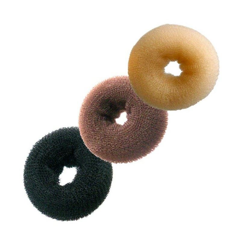 Hairtools Bun Ring Dark 8cm 1