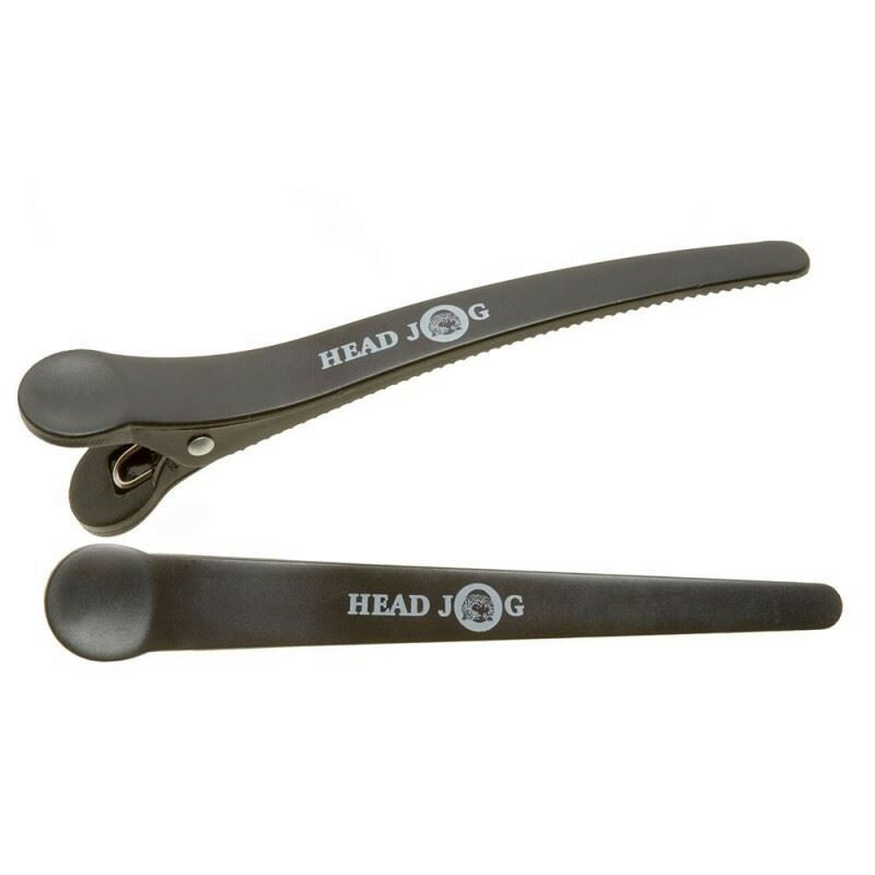 Hairtools Head Jog Supa Clips Black pk6 1