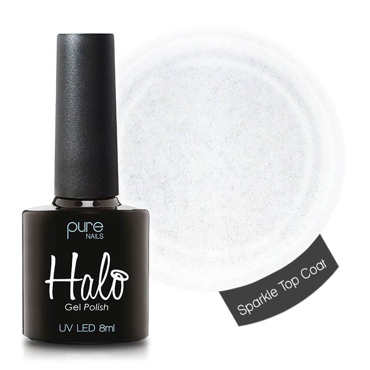 Halo 8ml Sparkle Top Coat (Non Wipe) 1