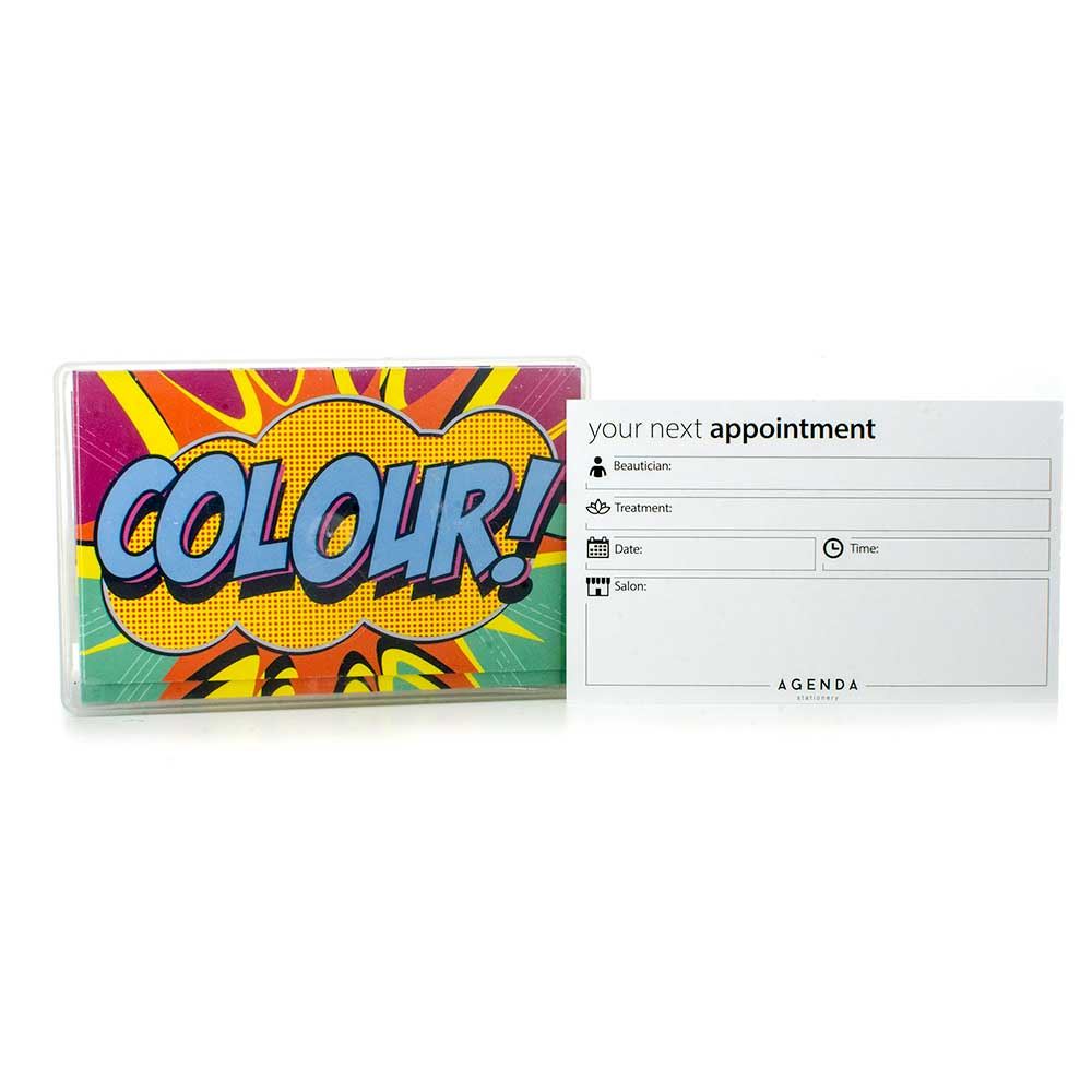 Appointment Cards - Pop Art - Colour Tech (100pcs) 1