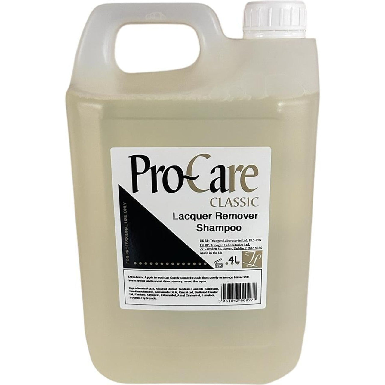 Pro-Care Lacquer Remover Shampoo 4L 1